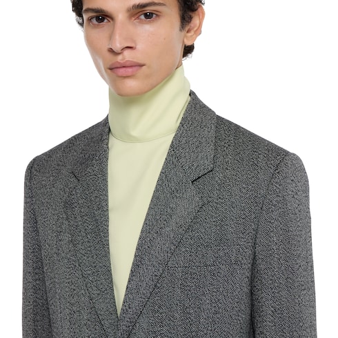 Wool mouliné jacket