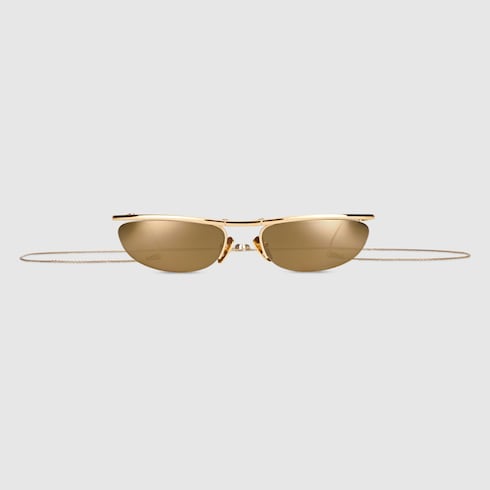 Zusammenklappbare, ovale Sonnenbrille