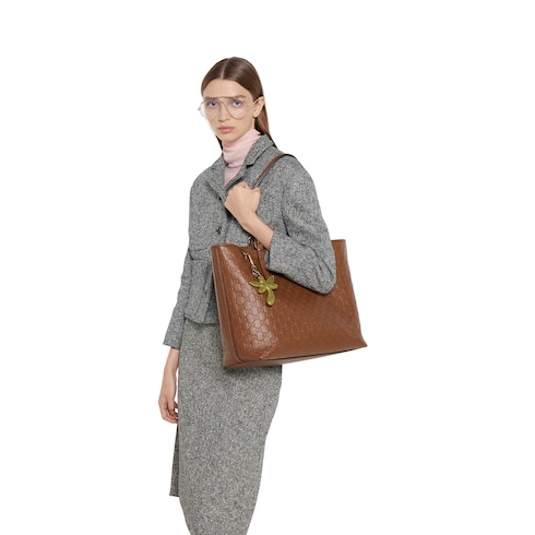 GG Emblem large tote bag