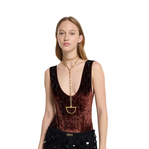 Half Horsebit necklace