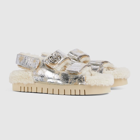 Women's sandal with Double G