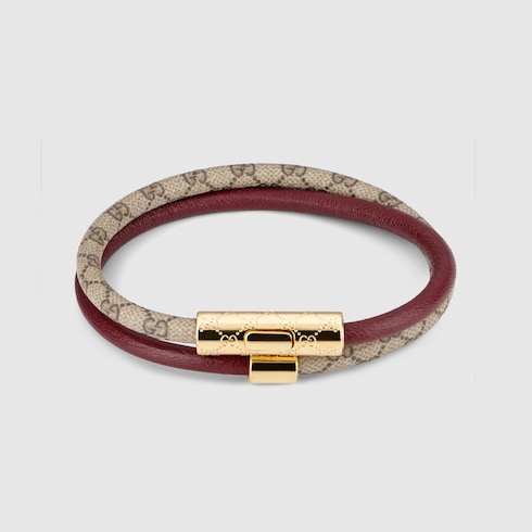Double bracelet with GG detail