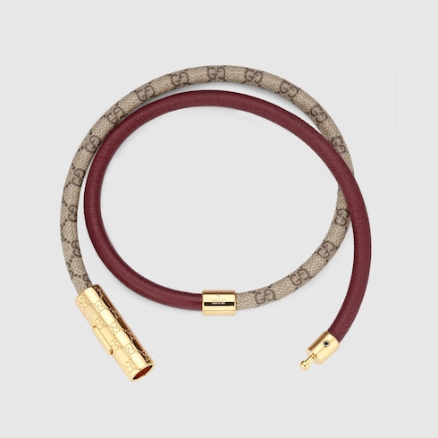 Double bracelet with GG detail