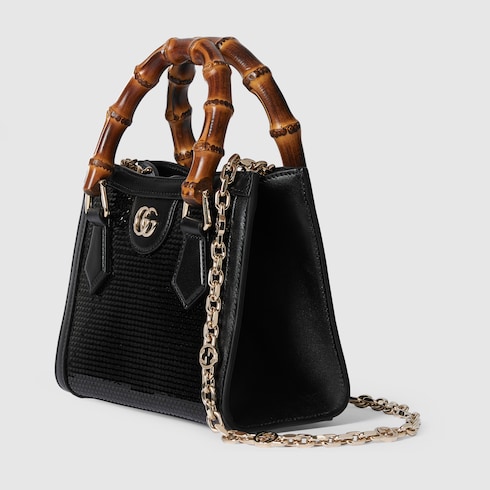 Kleiner Gucci Diana Shopper mit Stickerei