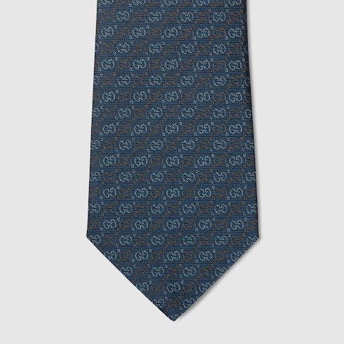 Cravatta in seta GG jacquard
