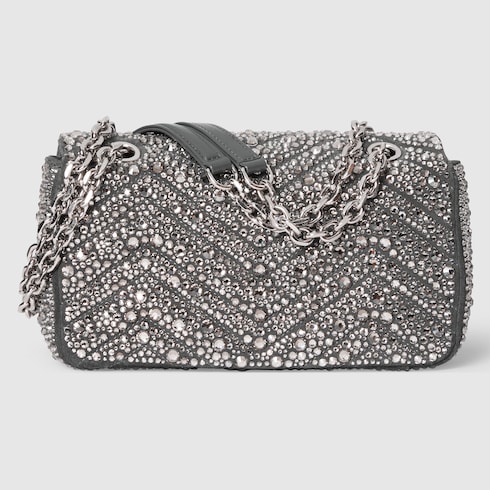 GG Marmont crystals small shoulder bag
