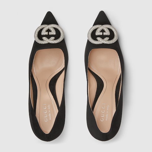 Zapato salón GG entrelazada cristales mujer