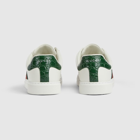 Gucci Ace con tachuelas y tribanda Web hombre