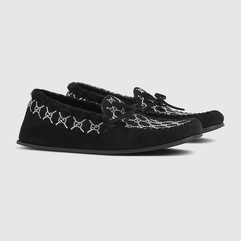 Women's GG crystal driver loafer