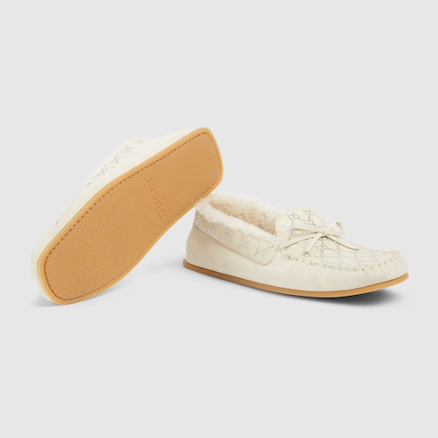 Mocassins avec détail GG en cristaux pour femme