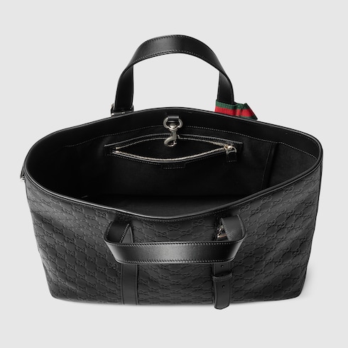 Borsa shopping GG Emblem misura grande