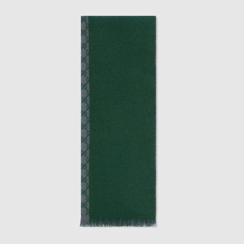 GG wool jacquard scarf