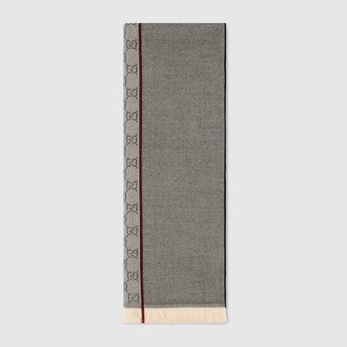 Écharpe en jacquard de laine GG