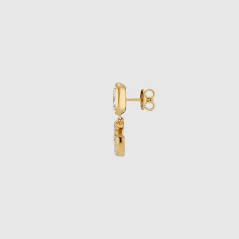 Boucles d’oreilles GG Marmont avec cristaux