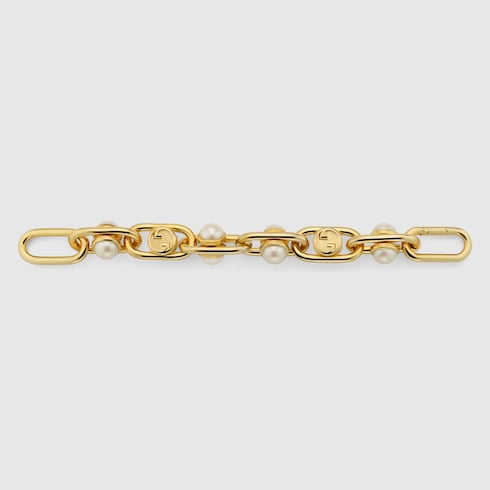 Bracelet with mobile pearls