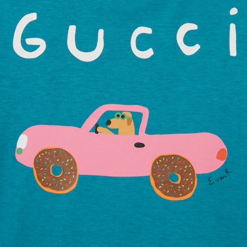 Camiseta infantil de algodón con estampado