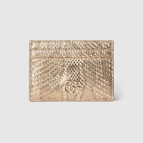 GG Marmont python card case