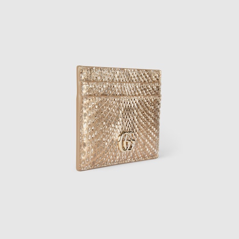GG Marmont python card case