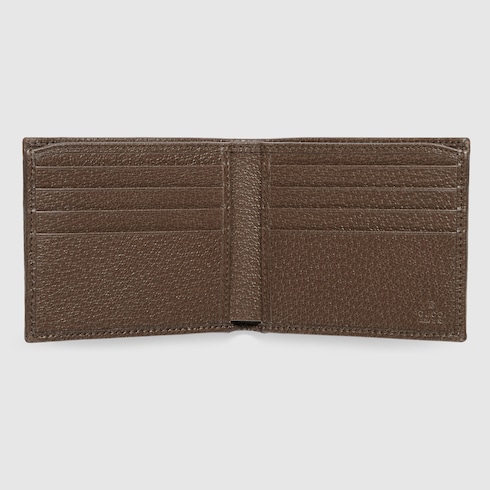 Cartera con dos pliegues y motivo GG