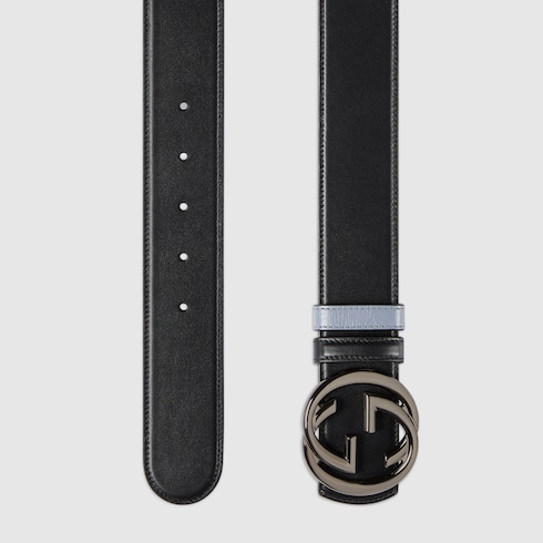 Reversible belt with Interlocking G buckle