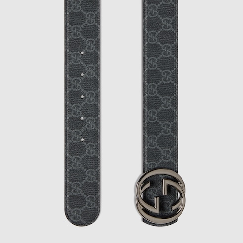 Reversible belt with Interlocking G buckle