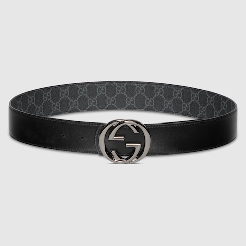Reversible belt with Interlocking G buckle