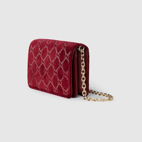 Brieftasche mit GG Kristallen und Kettenriemen