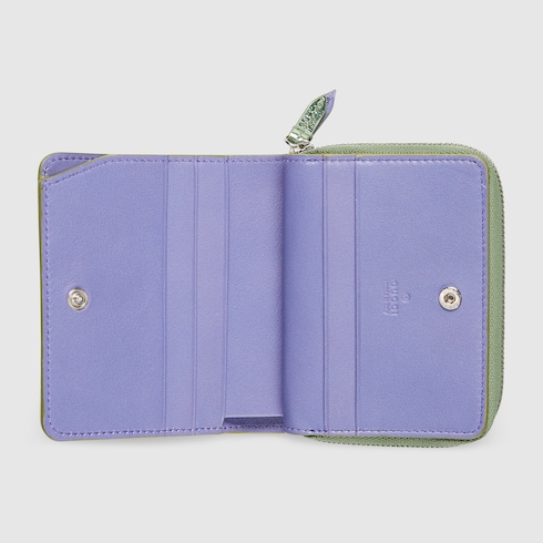 Zweifarbige GG Marmont Mini-Brieftasche mit RV