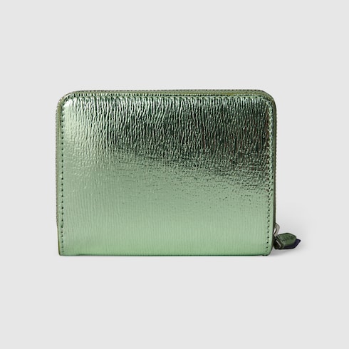 Zweifarbige GG Marmont Mini-Brieftasche mit RV