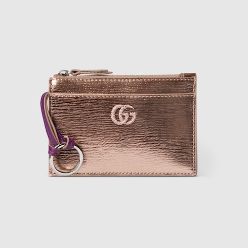 Bolsa para llaves con zipper GG Marmont