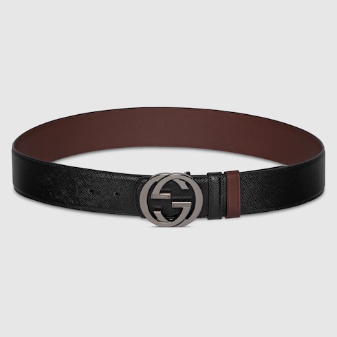 Ceinture réversible avec boucle GG