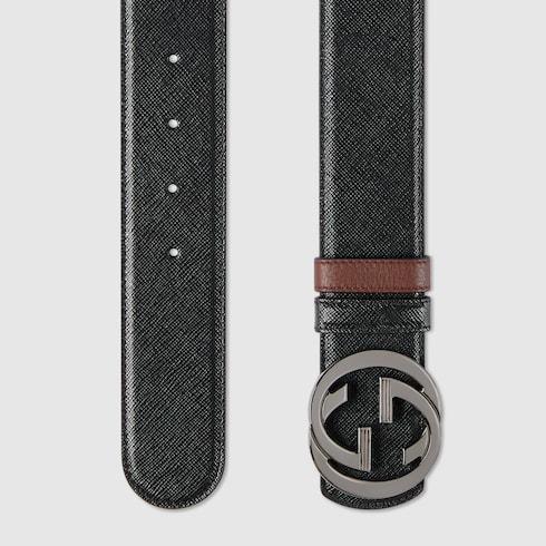 Cinturón Reversible Hebilla G Entrelazada