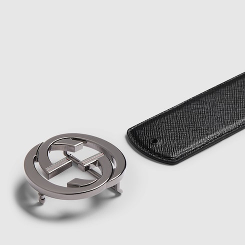 Ceinture réversible avec boucle GG