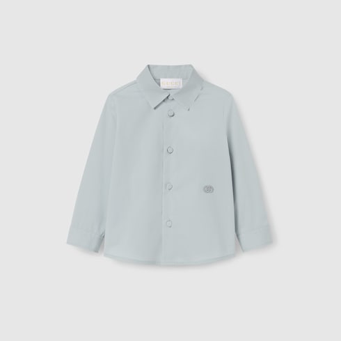 Camisa de popelina de algodón para bebé