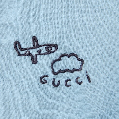 Baby cotton one-piece with print