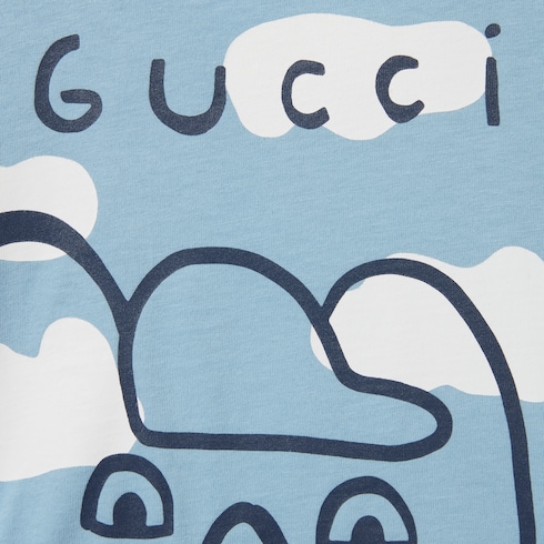 Baby-T-Shirt aus Baumwolle mit Print