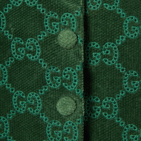 Baby GG cotton velvet coat