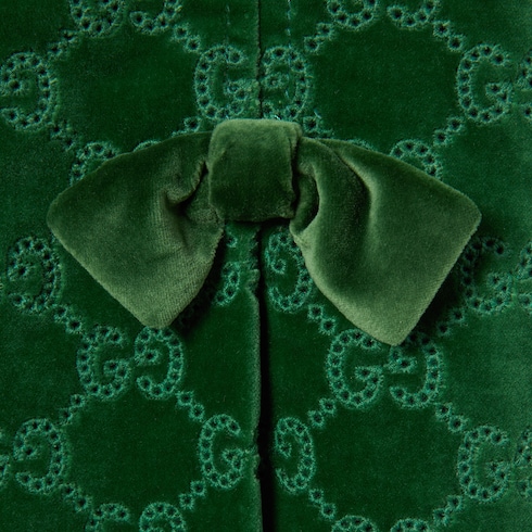 Children's GG cotton velvet dress