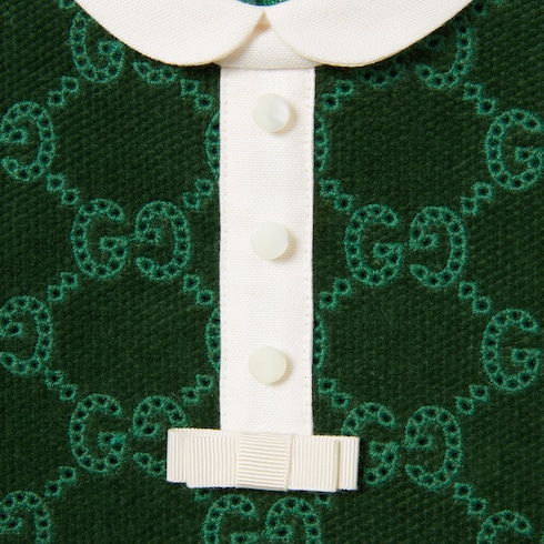 Baby GG cotton velvet dress