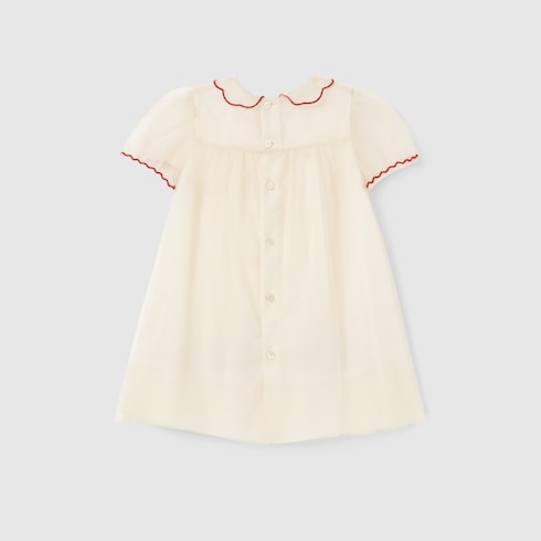Robe pour bébé en tulle avec broderies