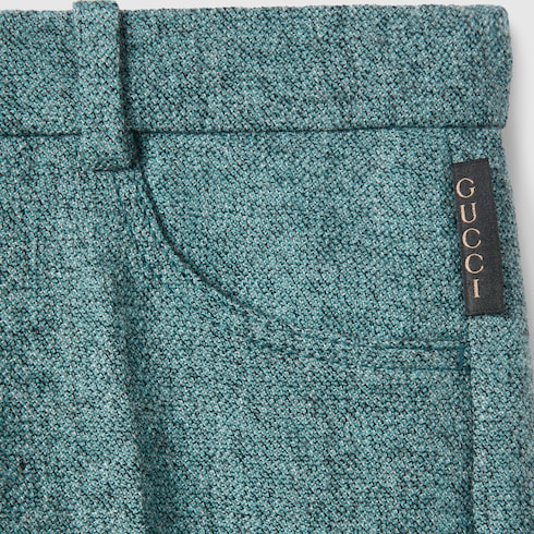 Children's wool mouliné pants