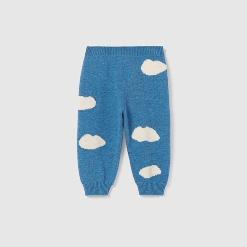 Baby wool pants with embroidery