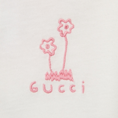 Baby cotton one-piece with print