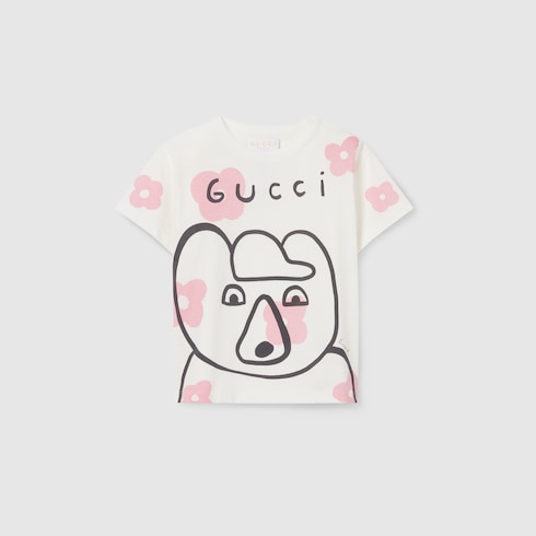 Baby-T-Shirt aus Baumwolle mit Print
