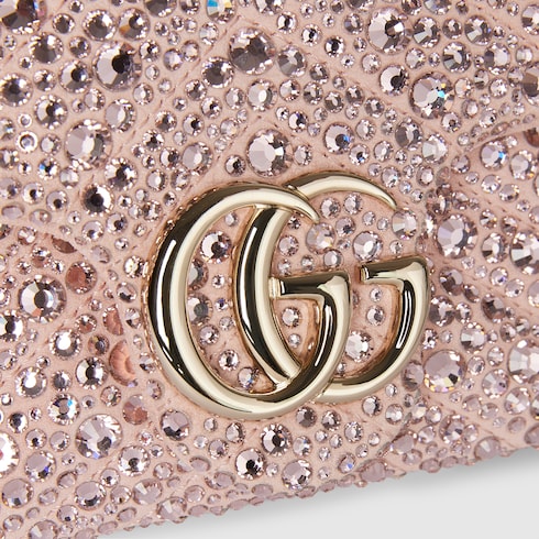 GG Marmont crystals mini shoulder bag