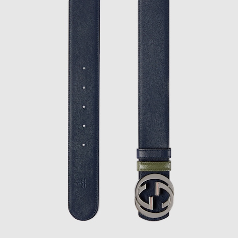Ceinture réversible avec boucle GG
