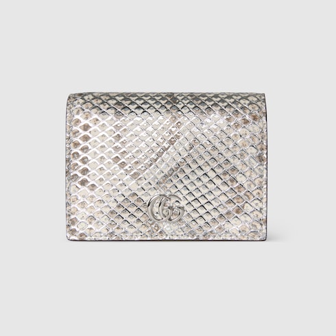 GG Marmont python small wallet