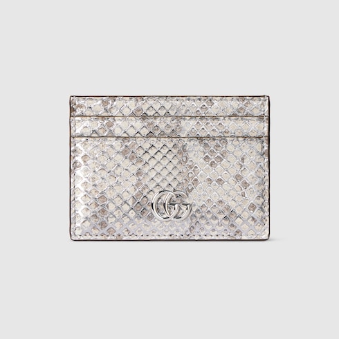 GG Marmont Kartenetui aus Pythonleder