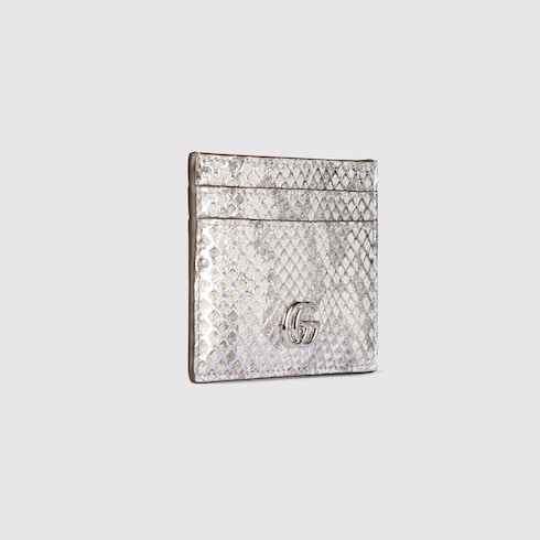 GG Marmont python card case