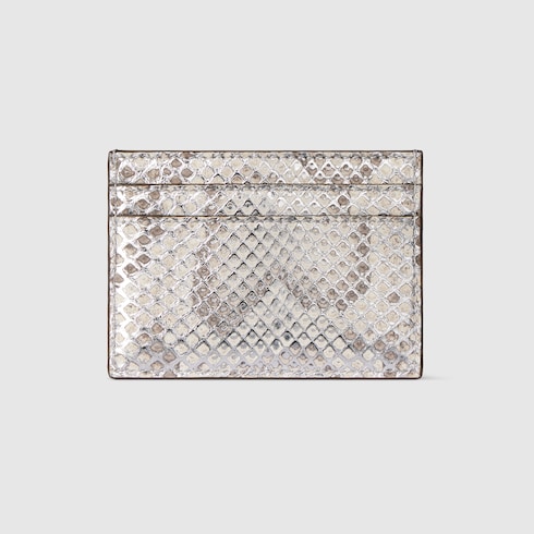 GG Marmont python card case